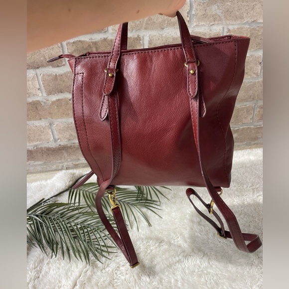 FOSSIL Leather multiway backpack handbag - Picture 11 of 16